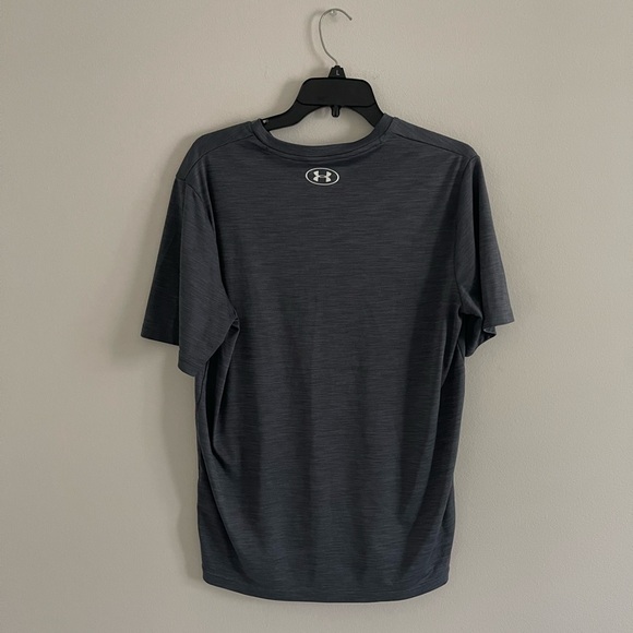 Under Armour Men's Dark Gray V-Neck Shirt - Picture 2 of 2